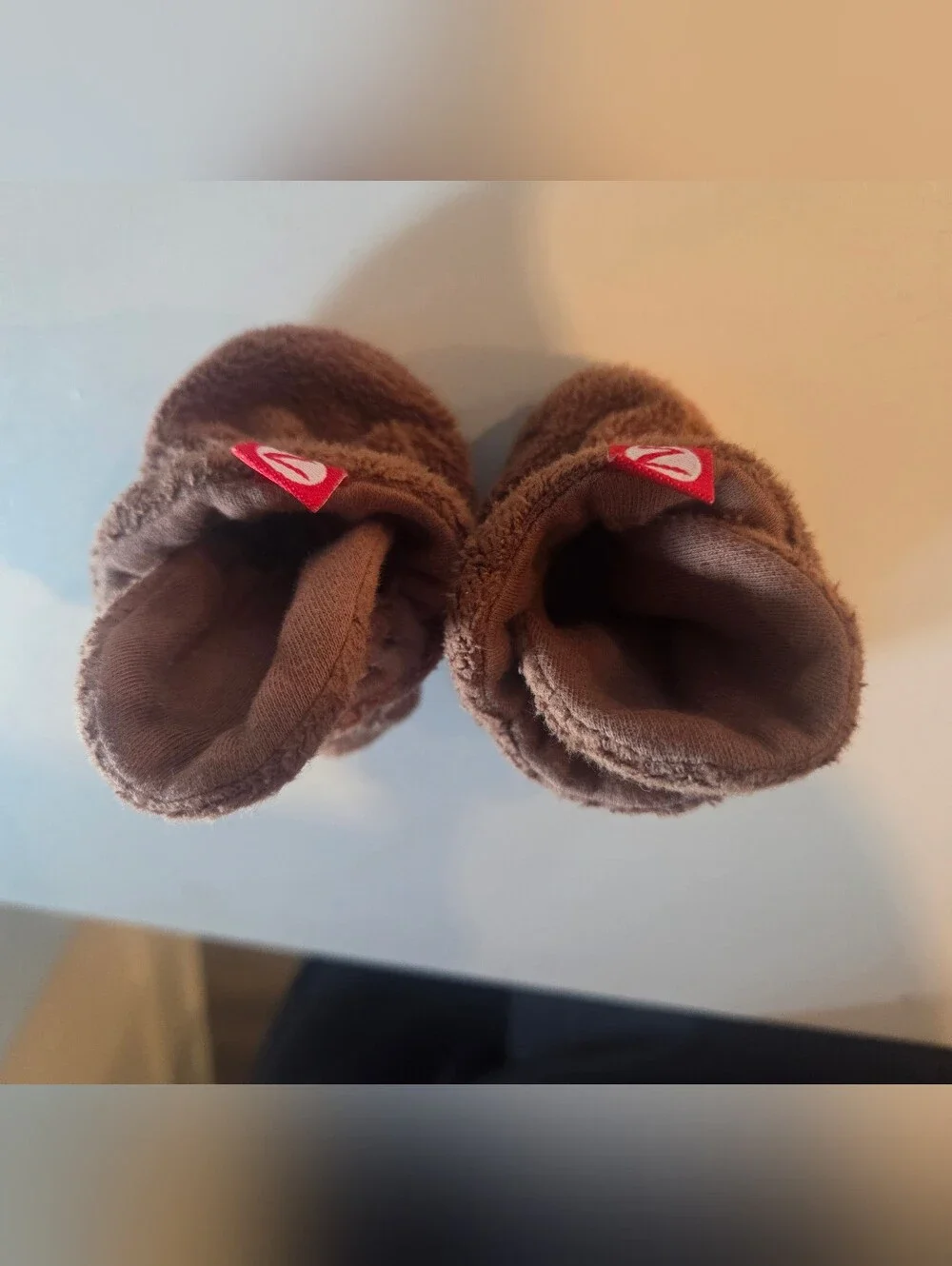 Zutano Cozie Fleece Color Block Gripper Baby Bootie (3month)